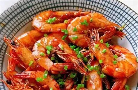 【红烧明虾的做法步骤图,红烧明虾怎么做好吃】弯弯的茶饭食_下厨房