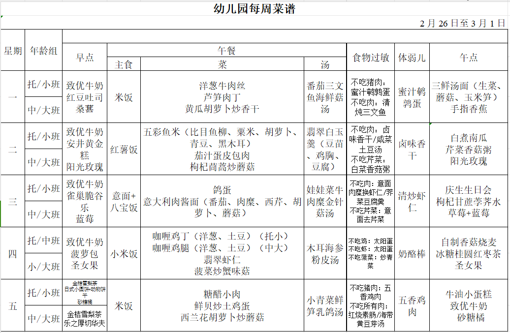 菜单Zhongshan Kindergarten Menu 2024.2.26-3.1.png